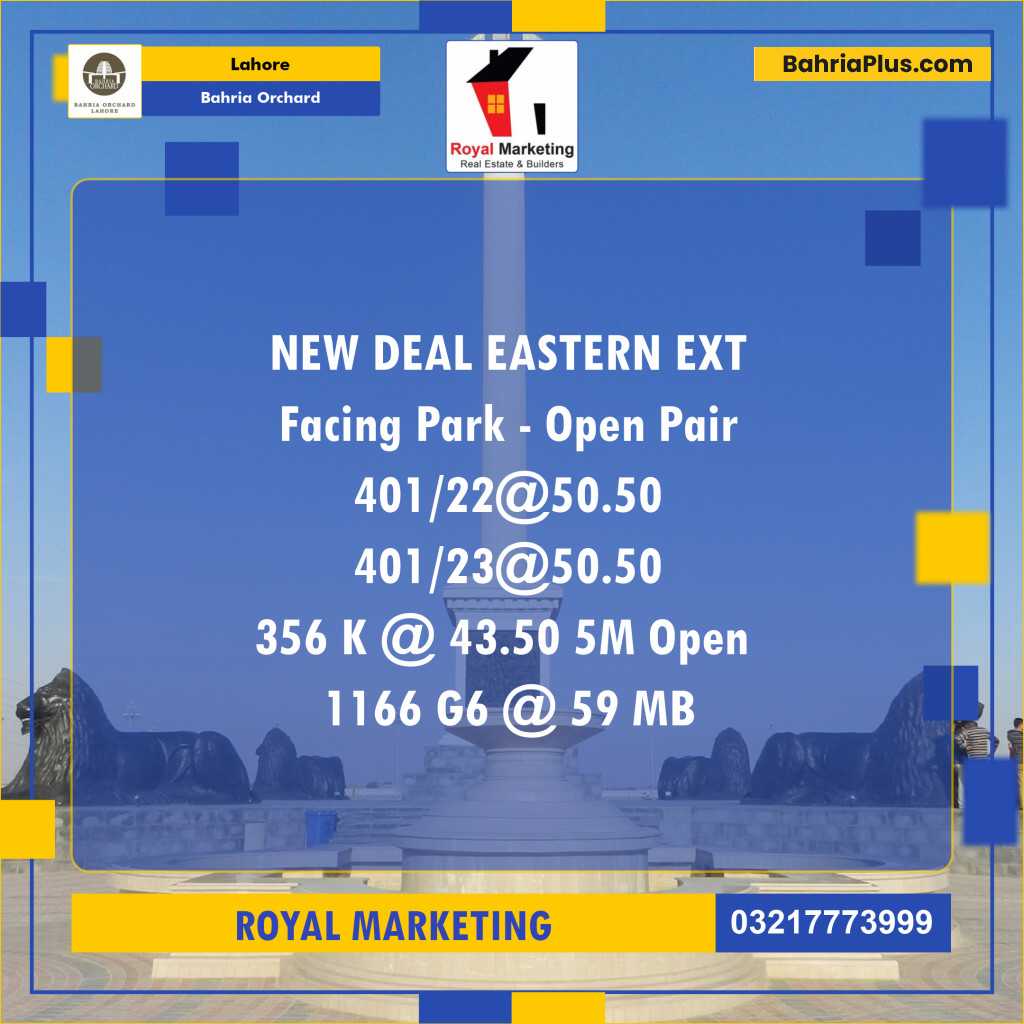 Residential Plot for Sale in Bahria Orchard, Lahore - (BP-127504)