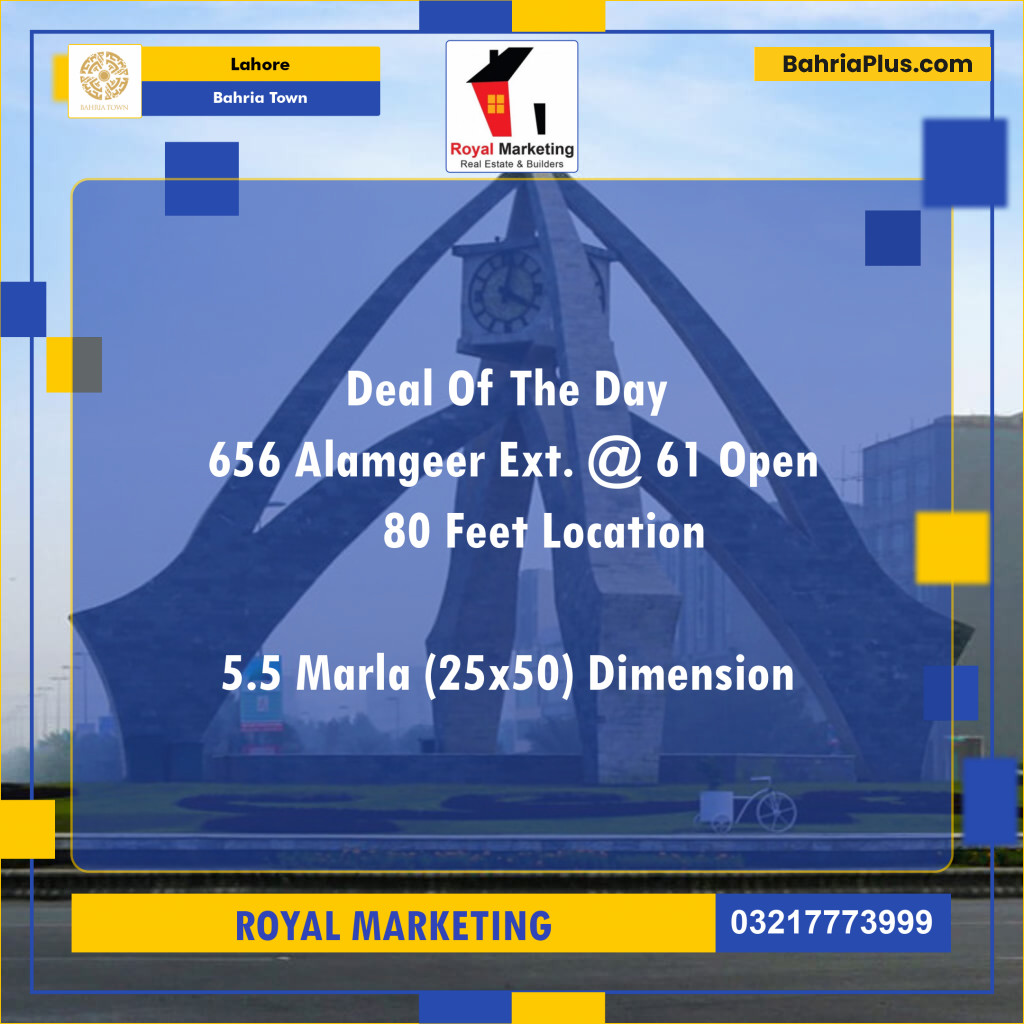 Residential Plot for Sale in Bahria Town, Lahore - (BP-127505)