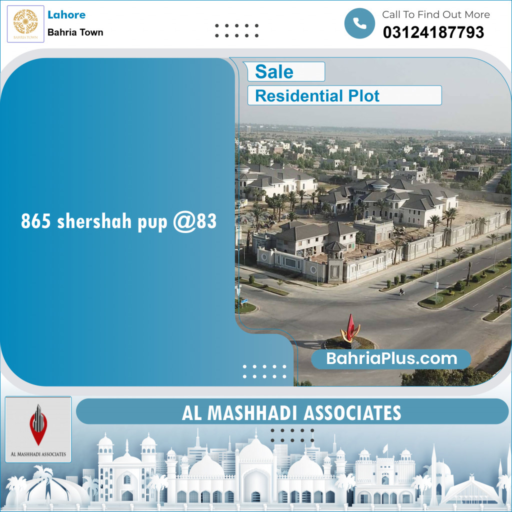Residential Plot for Sale in Bahria Town, Lahore - (BP-127545)