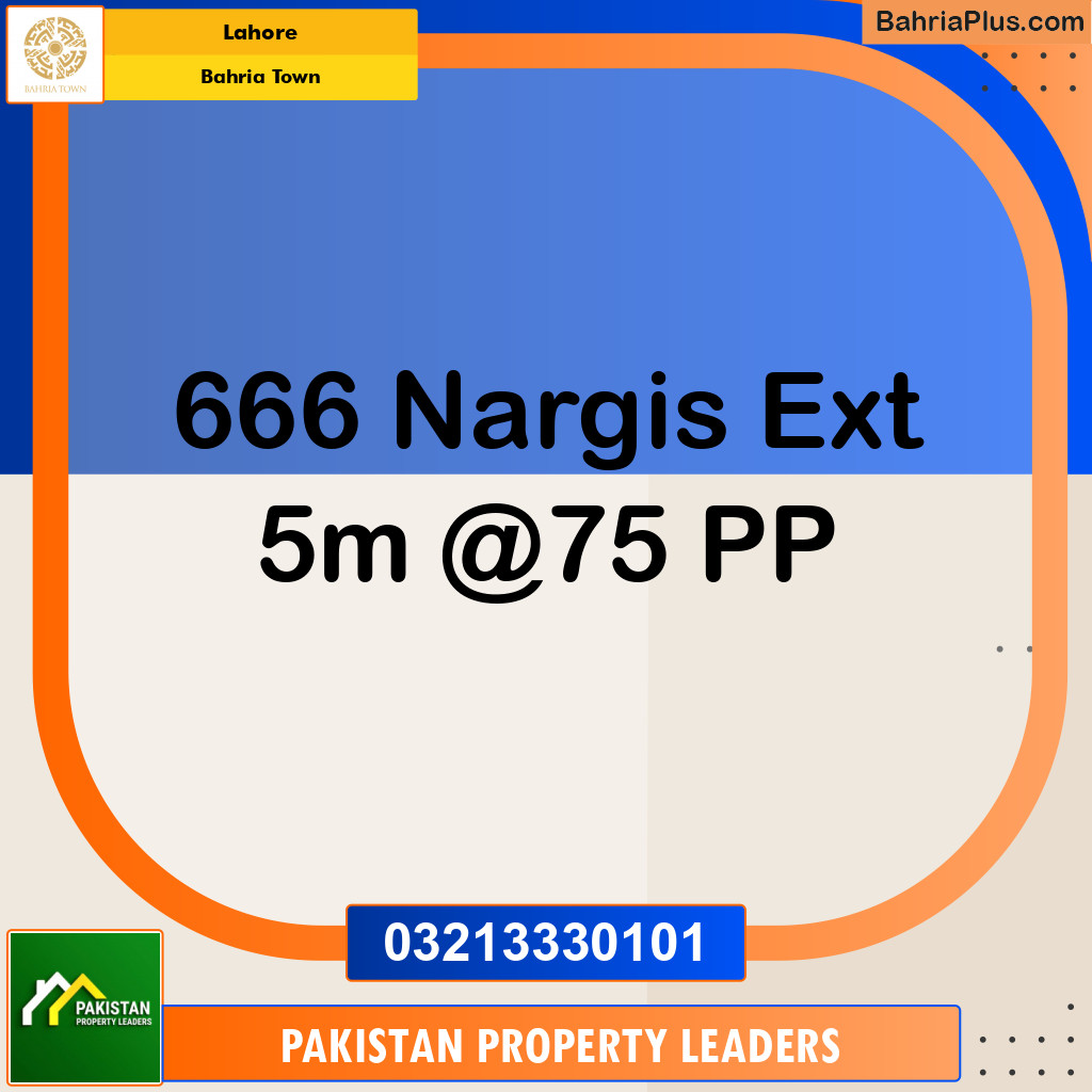 Residential Plot for Sale in Bahria Town, Lahore - (BP-127624)