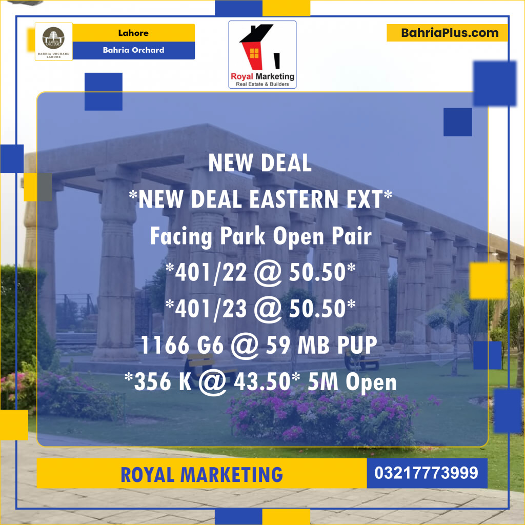 Residential Plot for Sale in Bahria Orchard, Lahore - (BP-127666)