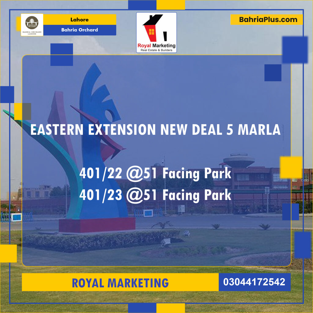 Residential Plot for Sale in Bahria Orchard, Lahore - (BP-127749)