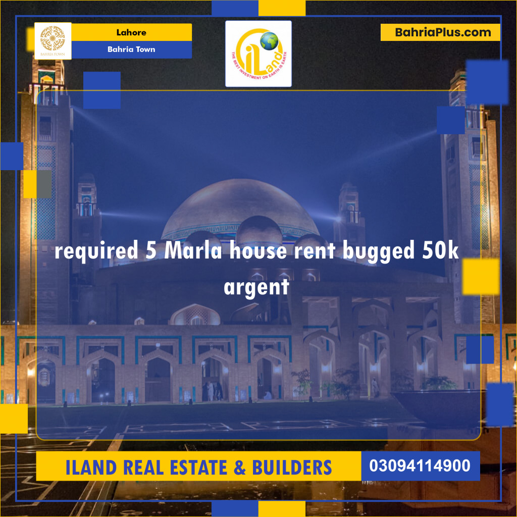 Residential House for Rent in Bahria Town, Lahore - (BP-127955)