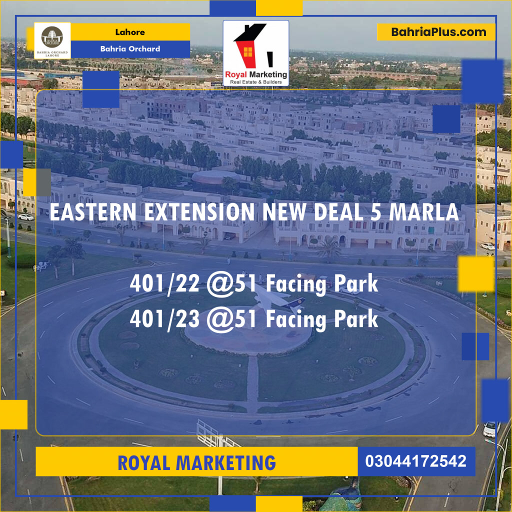 Residential Plot for Sale in Bahria Orchard, Lahore - (BP-128083)