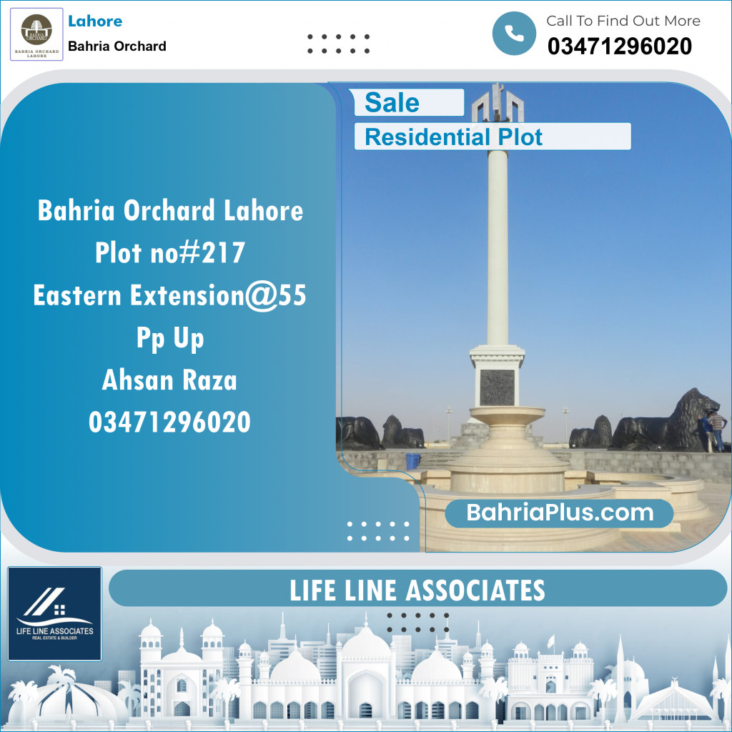 Residential Plot for Sale in Bahria Orchard, Lahore - (BP-128158)