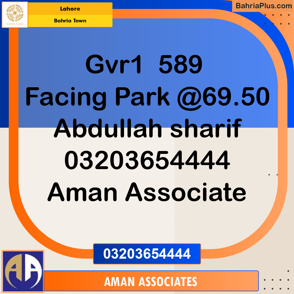 Residential Plot for Sale in Bahria Town, Lahore - (BP-128251)