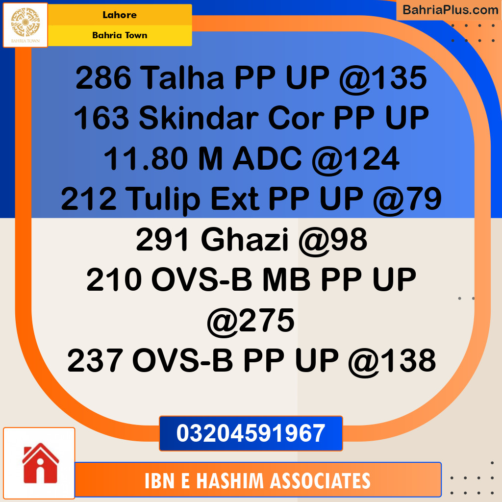 Residential Plot for Sale in Bahria Town, Lahore - (BP-128334)
