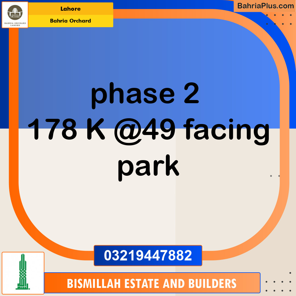 Residential Plot for Sale in Bahria Orchard, Lahore - (BP-128364)