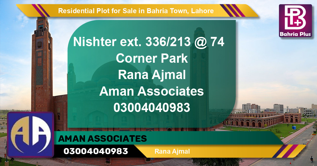 Residential Plot for Sale in Bahria Town, Lahore - (BP-128476)