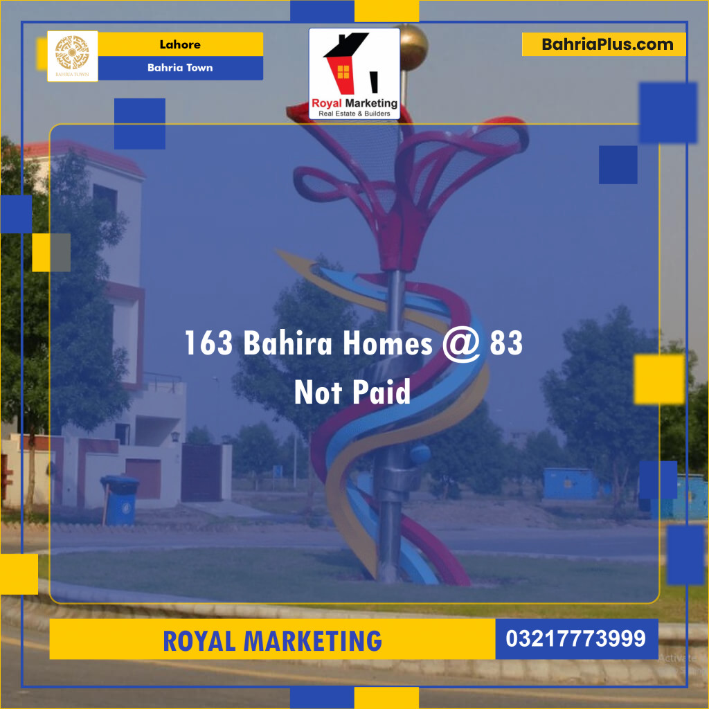 Residential Plot for Sale in Bahria Town, Lahore - (BP-128565)