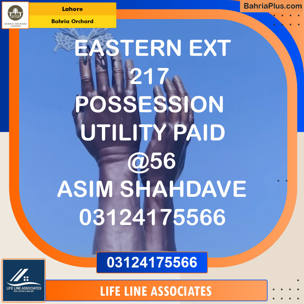 Residential Plot for Sale in Bahria Orchard, Lahore - (BP-128576)