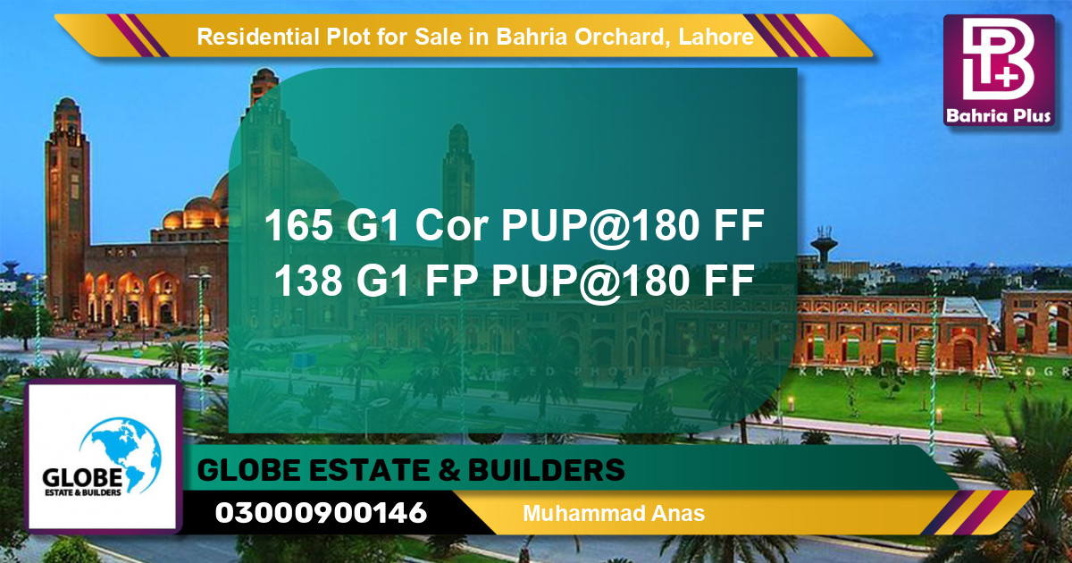Residential Plot for Sale in Bahria Orchard, Lahore - (BP-128695)