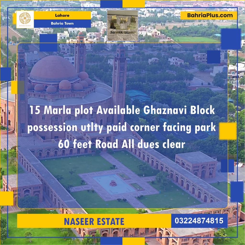 Residential Plot for Sale in Bahria Town, Lahore - (BP-128880)