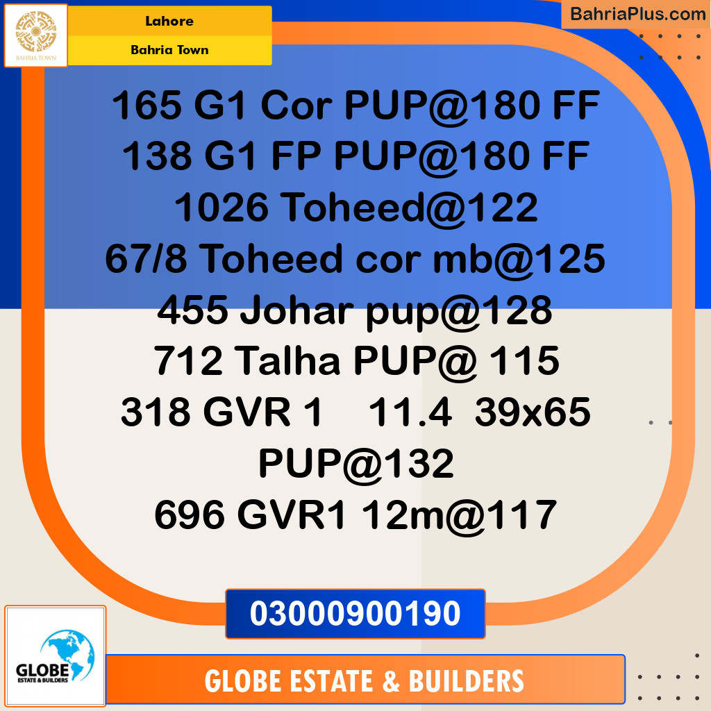 Residential Plot for Sale in Golf Phase 1 -  Bahria Town, Lahore - (BP-129091)
