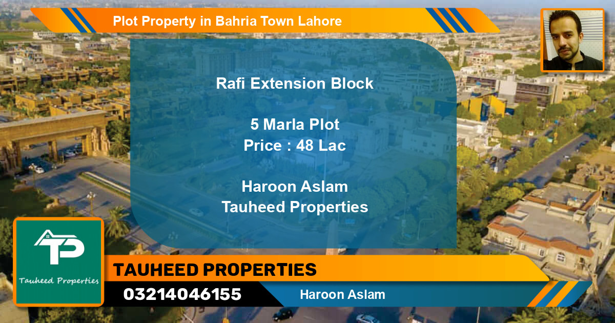 Residential Plot for Sale in Bahria Town, Lahore - (BP-1291)