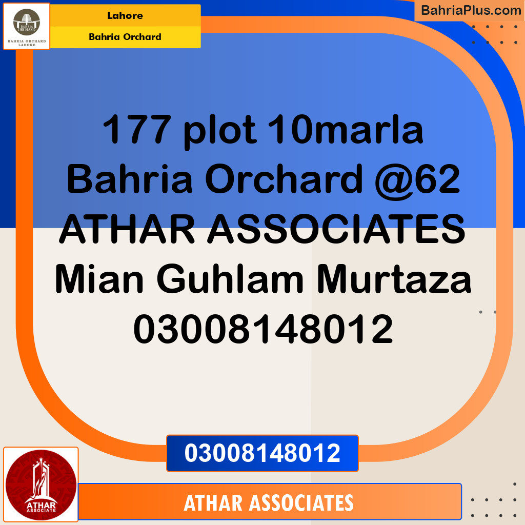 Residential Plot for Sale in Bahria Orchard, Lahore - (BP-129100)