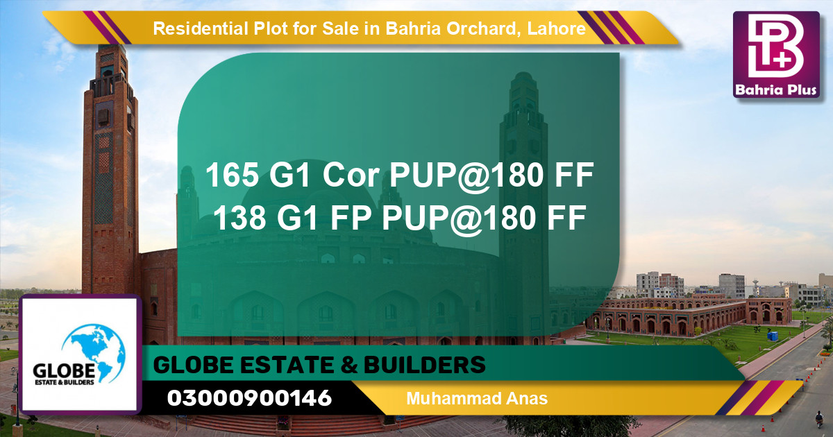 Residential Plot for Sale in Bahria Orchard, Lahore - (BP-129333)