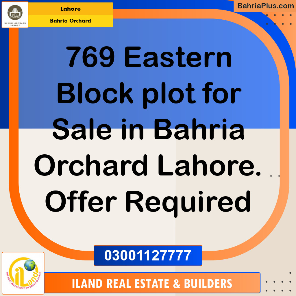 Residential Plot for Sale in Bahria Orchard, Lahore - (BP-129360)