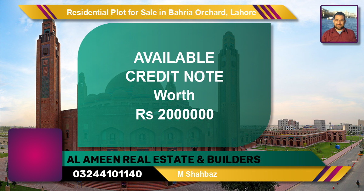 Residential Plot for Sale in Bahria Orchard, Lahore - (BP-129378)