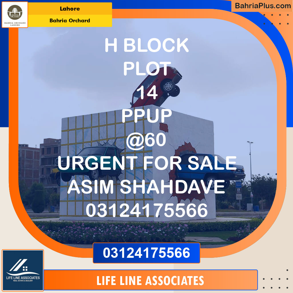 Residential Plot for Sale in Bahria Orchard, Lahore - (BP-129506)