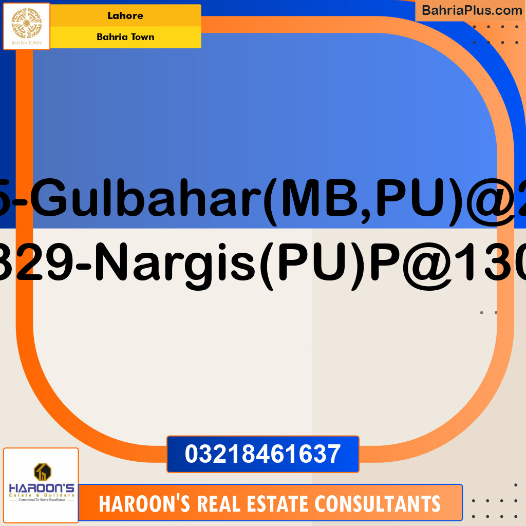 Residential Plot for Sale in Bahria Town, Lahore - (BP-129623)