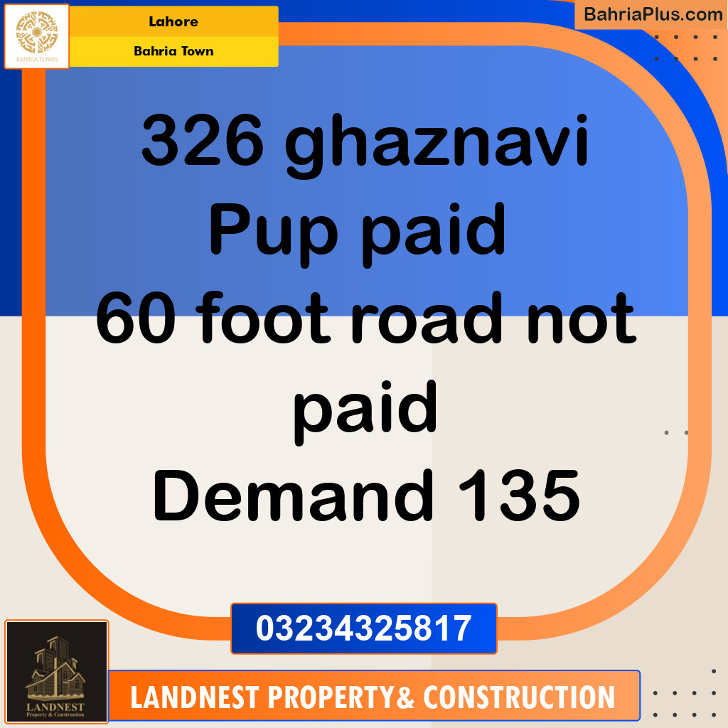 Residential Plot for Sale in Bahria Town, Lahore - (BP-129698)