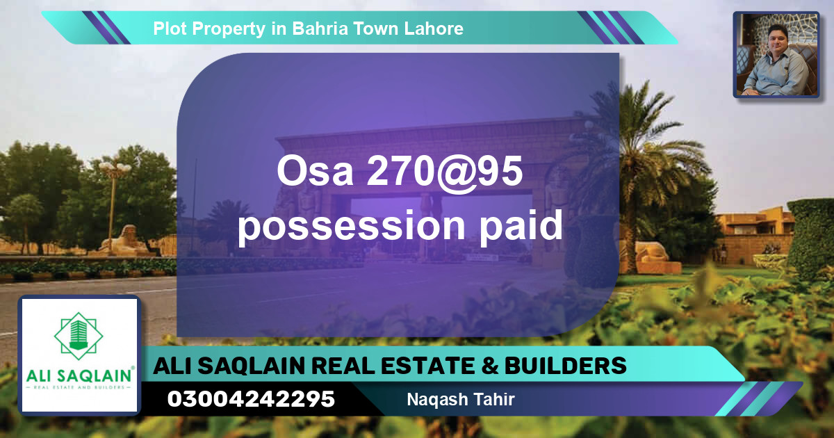 Residential Plot for Sale in Bahria Town, Lahore - (BP-1297)