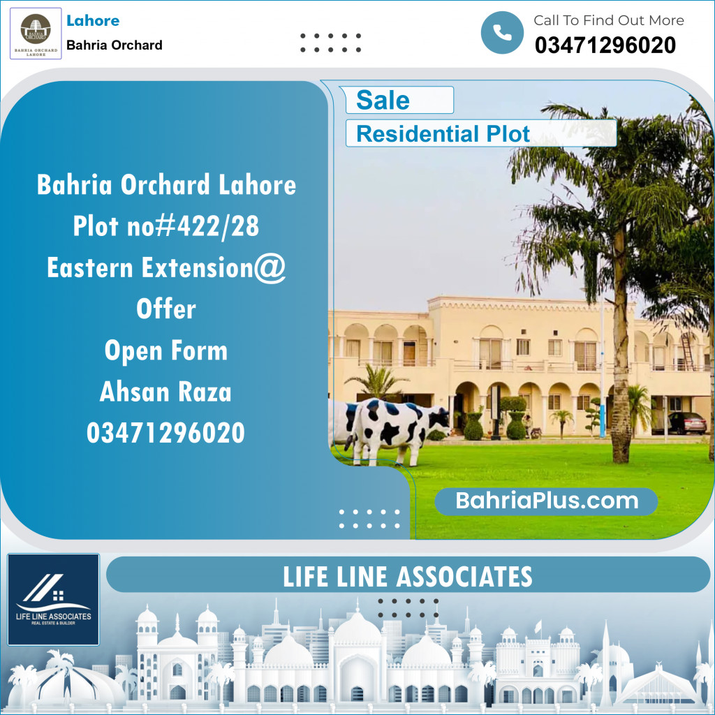 Residential Plot for Sale in Bahria Orchard, Lahore - (BP-129797)