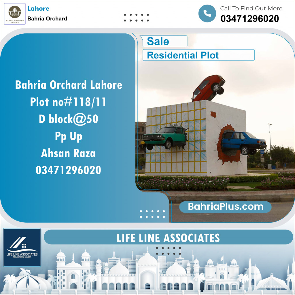 Residential Plot for Sale in Bahria Orchard, Lahore - (BP-129801)