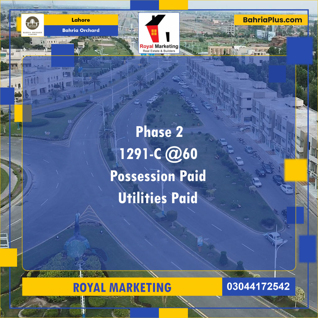 Residential Plot for Sale in Bahria Orchard, Lahore - (BP-129833)