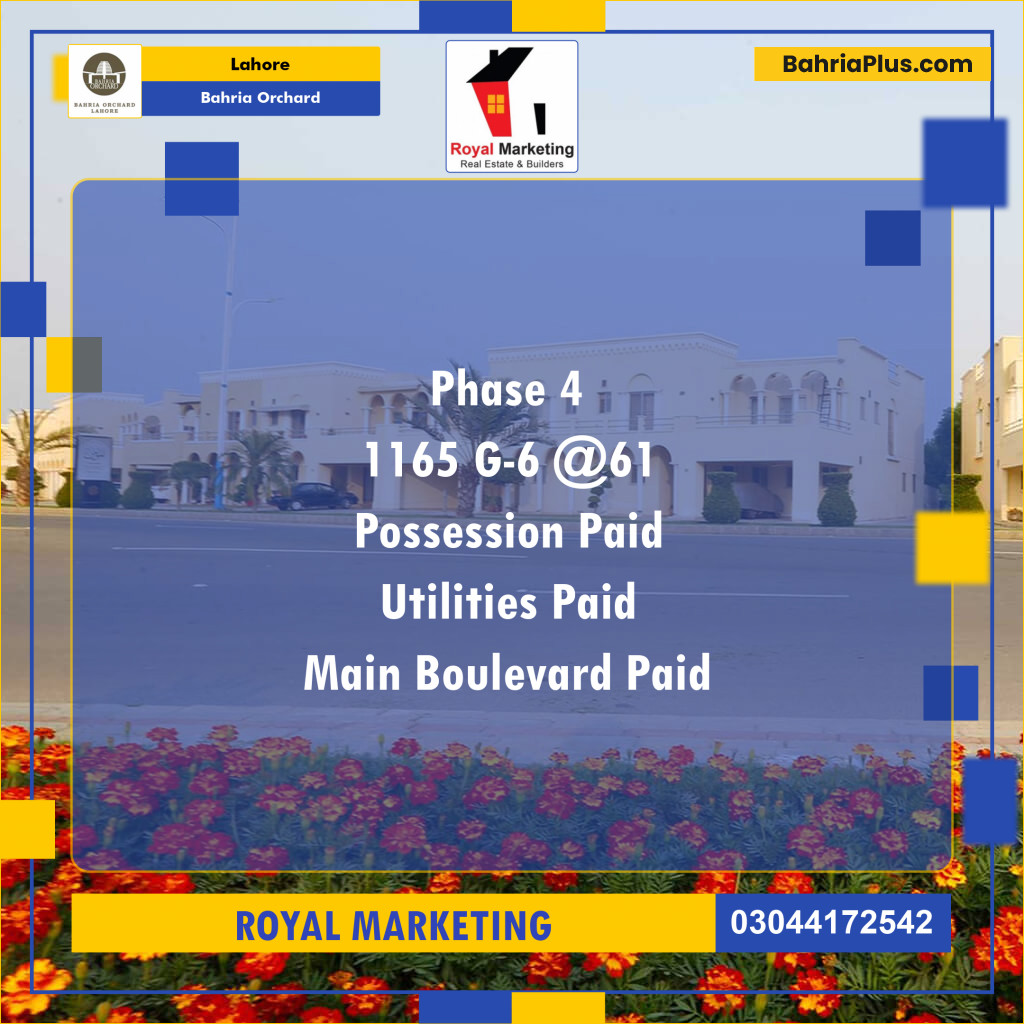 Residential Plot for Sale in Bahria Orchard, Lahore - (BP-129835)