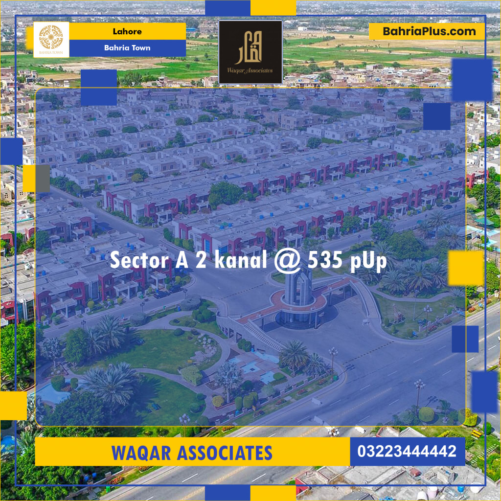 Residential Plot for Sale in Bahria Town, Lahore - (BP-129884)