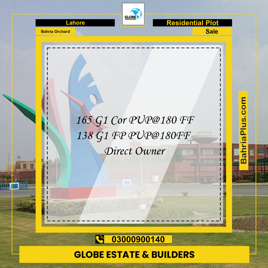 Residential Plot for Sale in Bahria Orchard, Lahore - (BP-129962)