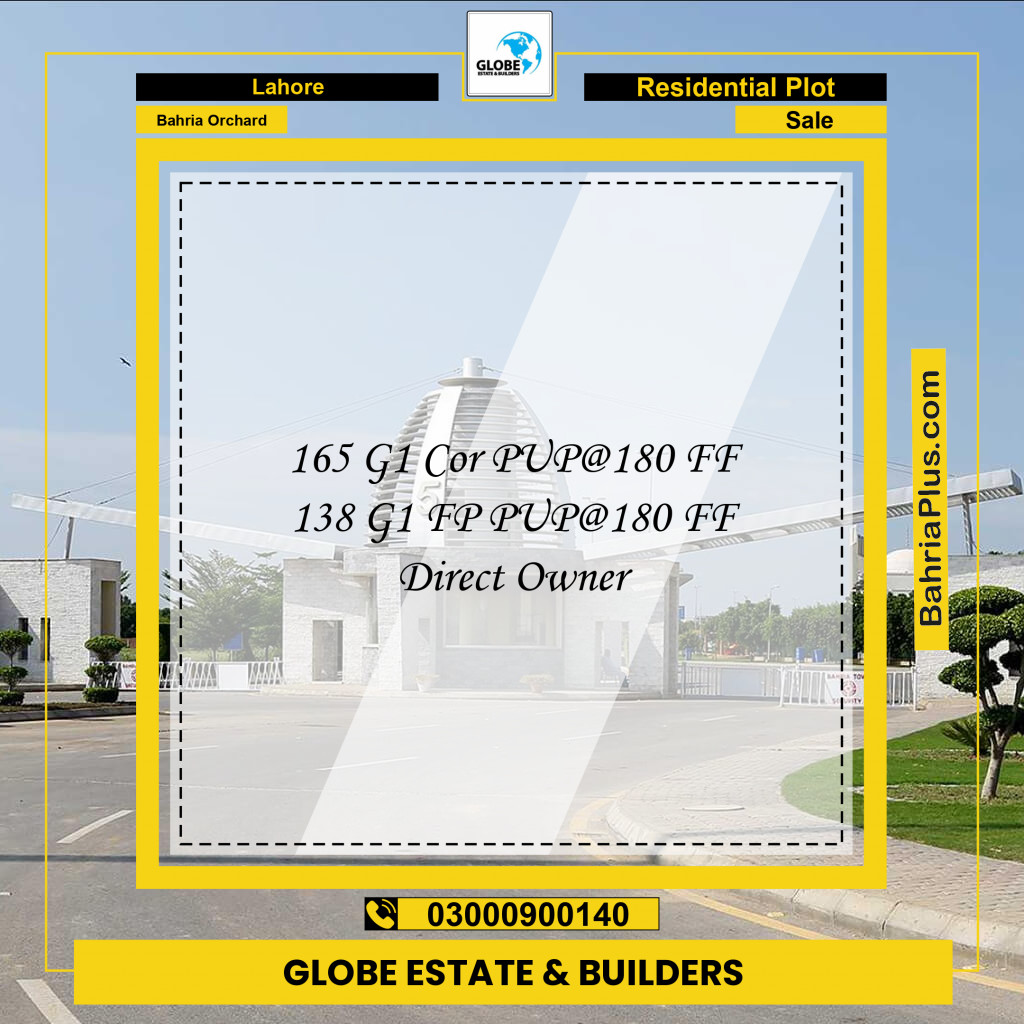 Residential Plot for Sale in Bahria Orchard, Lahore - (BP-130051)