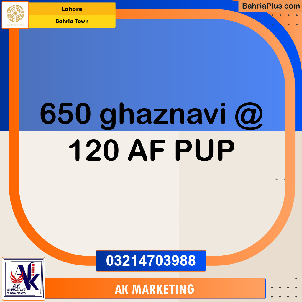 Residential Plot for Sale in Bahria Town, Lahore - (BP-130059)