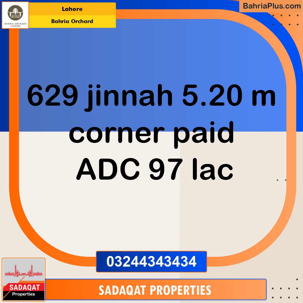 Residential Plot for Sale in Bahria Orchard, Lahore - (BP-130074)