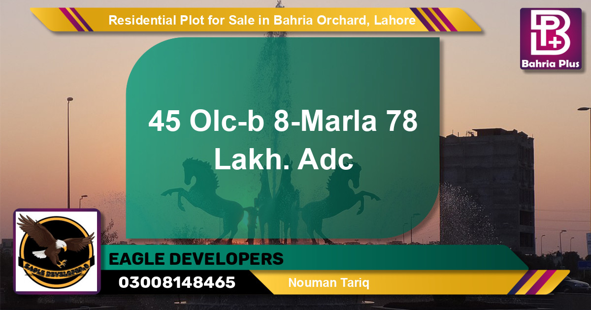 Residential Plot for Sale in Bahria Orchard, Lahore - (BP-130118)