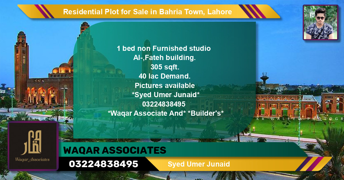 Residential Plot for Sale in Bahria Town, Lahore - (BP-130161)