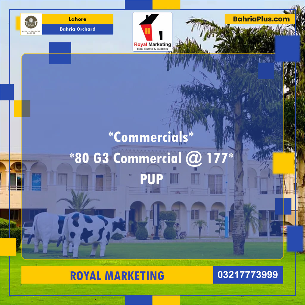 Residential Plot for Sale in Bahria Orchard, Lahore - (BP-130228)