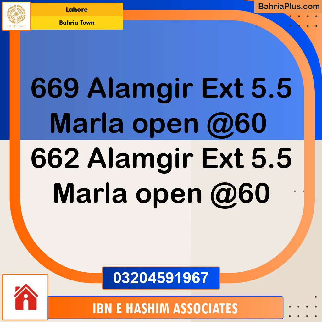 Residential Plot for Sale in Bahria Town, Lahore - (BP-130423)