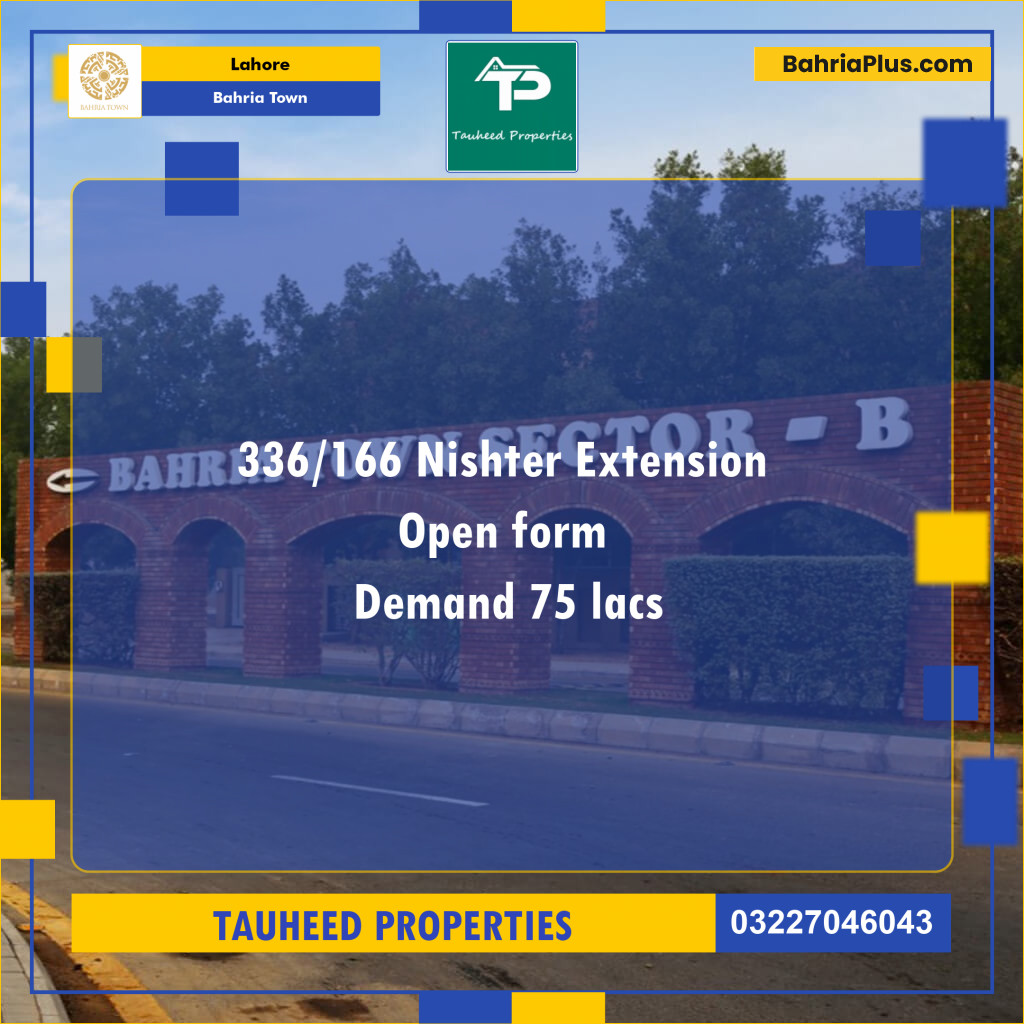 Residential Plot for Sale in Bahria Town, Lahore - (BP-130451)