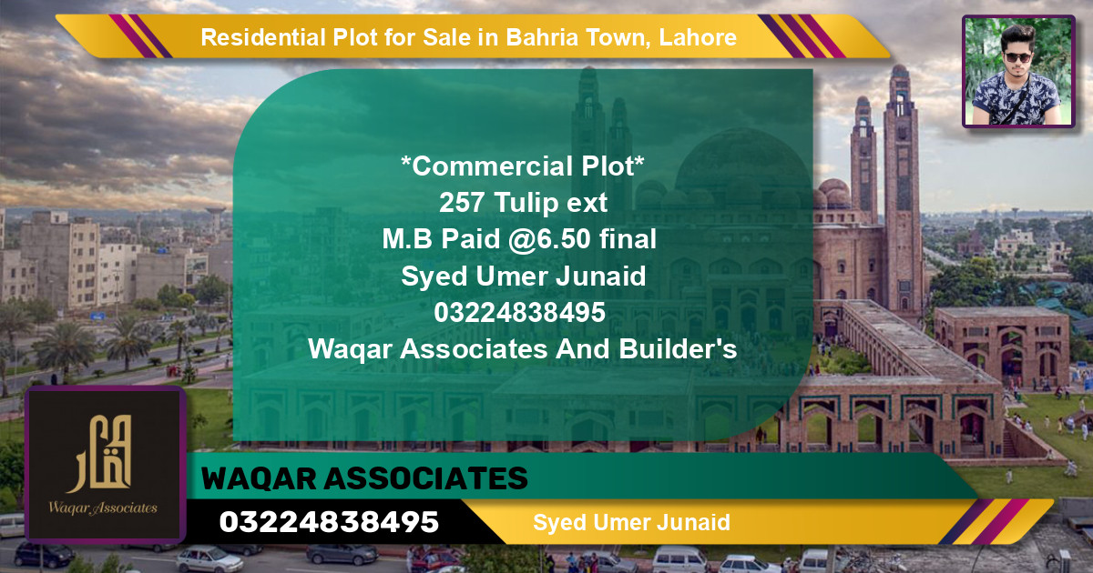 Residential Plot for Sale in Bahria Town, Lahore - (BP-130643)