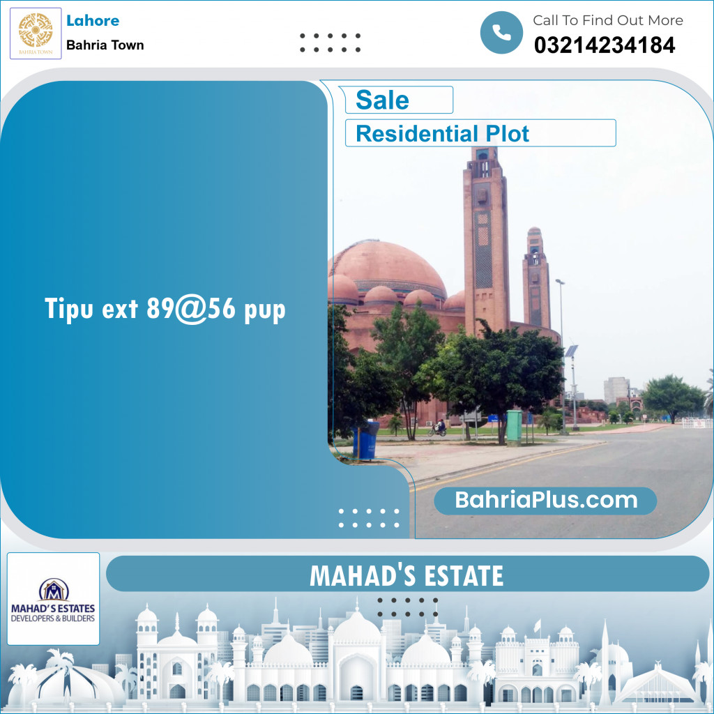 Residential Plot for Sale in Bahria Town, Lahore - (BP-130731)