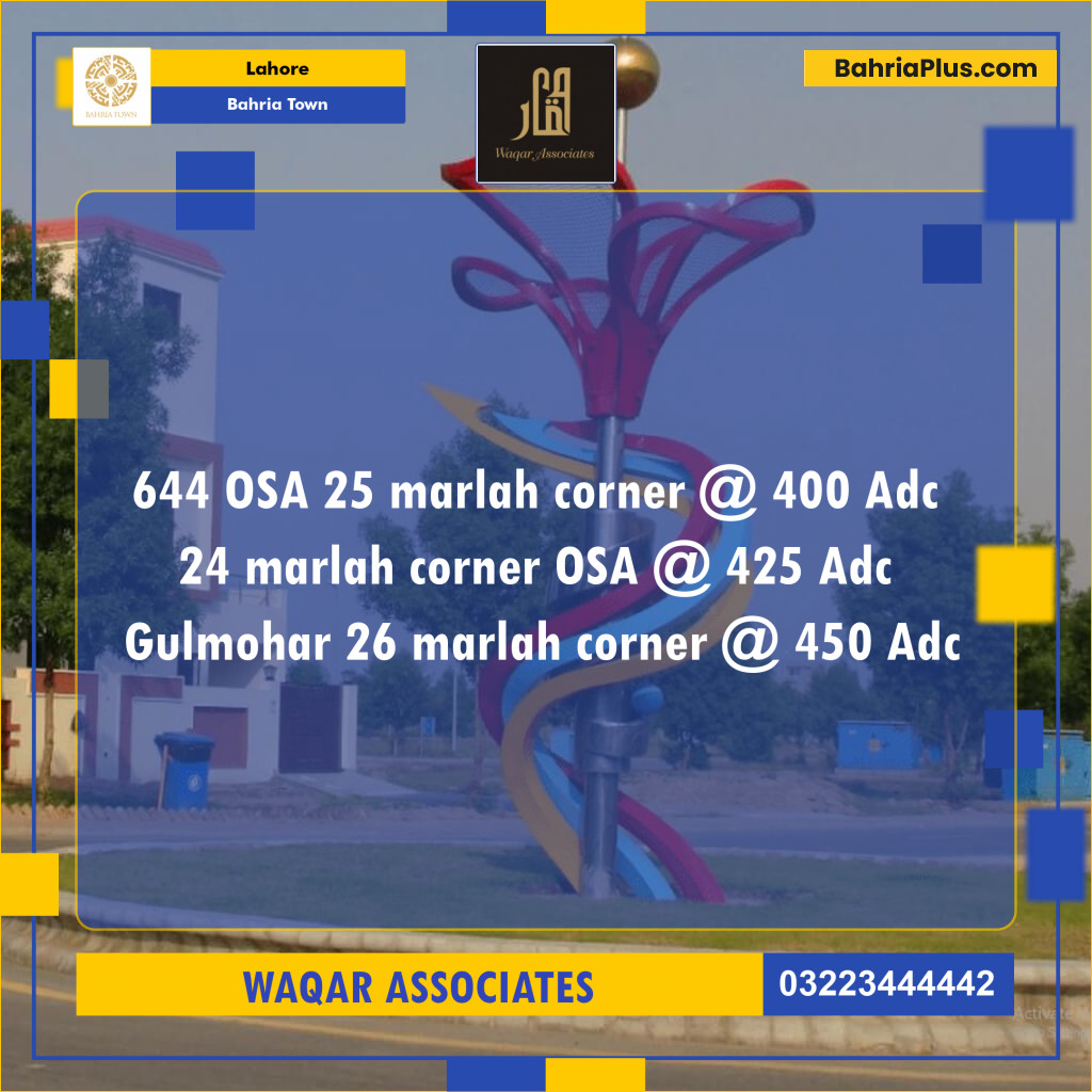 Residential Plot for Sale in Bahria Town, Lahore - (BP-130742)