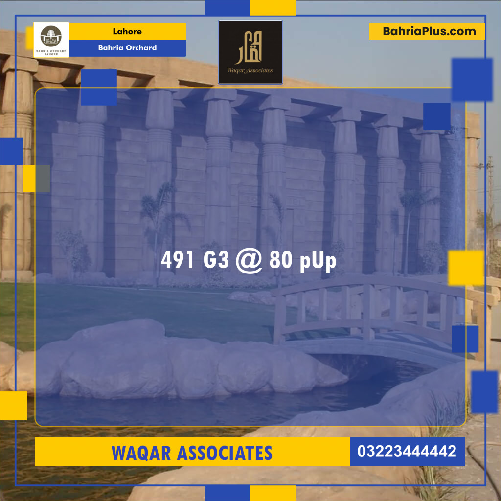 Residential Plot for Sale in Bahria Orchard, Lahore - (BP-130745)