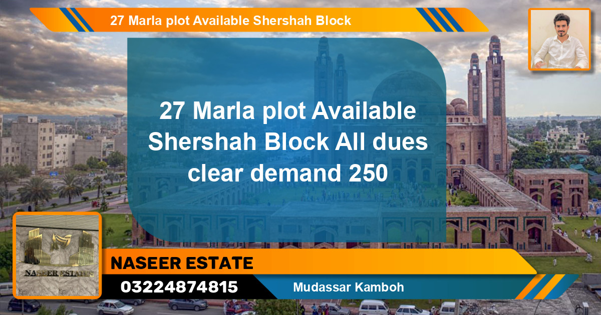 Residential Plot for Sale in Bahria Town, Lahore - (BP-130791)