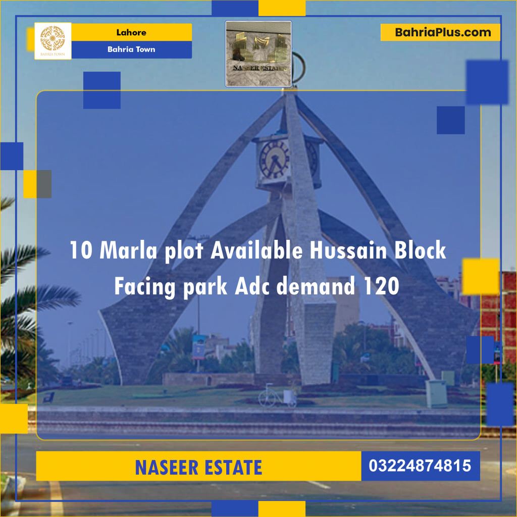 Residential Plot for Sale in Bahria Town, Lahore - (BP-130792)