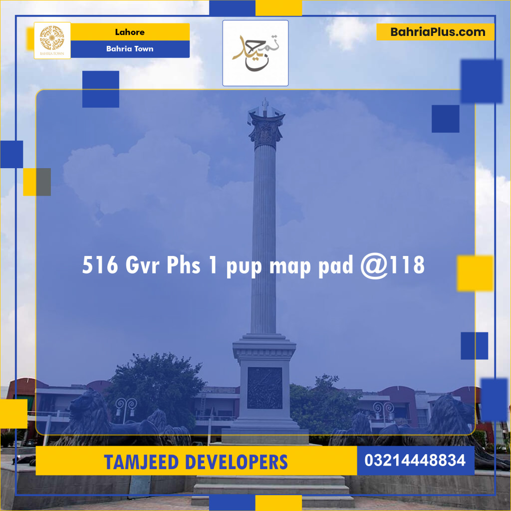 Residential Plot for Sale in Bahria Town, Lahore - (BP-130930)
