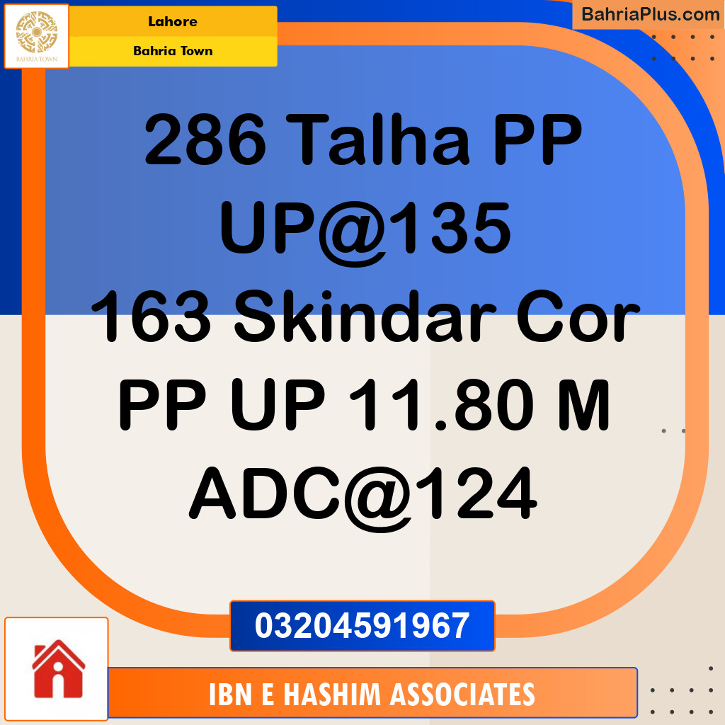 Residential Plot for Sale in Bahria Town, Lahore - (BP-130988)