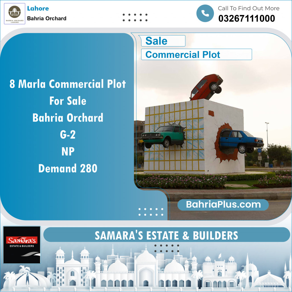 Commercial Plot for Sale in Phase 4 - G2 Block -  Bahria Orchard, Lahore - (BP-131092)